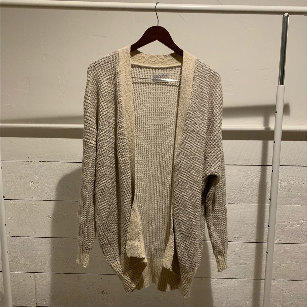 Oversized knit cardigan